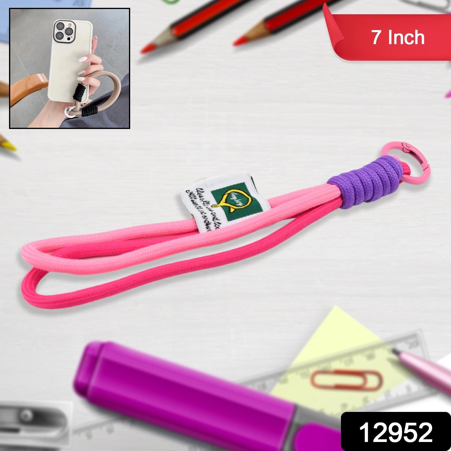 Multipurpose Hand Wrist Strap Lanyard Cellphone, Phone Strap (1 Pc / 7 Inch / Multicolor) Multipurpose Hand Wrist Strap Lanyard Cellphone, Phone Strap (1 Pc / 7 Inch / Multicolor)